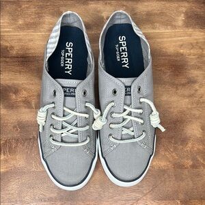 Sperry Light Gray Canvas Shoes